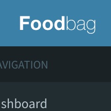 Foodbag - Web Application for calorie tracking